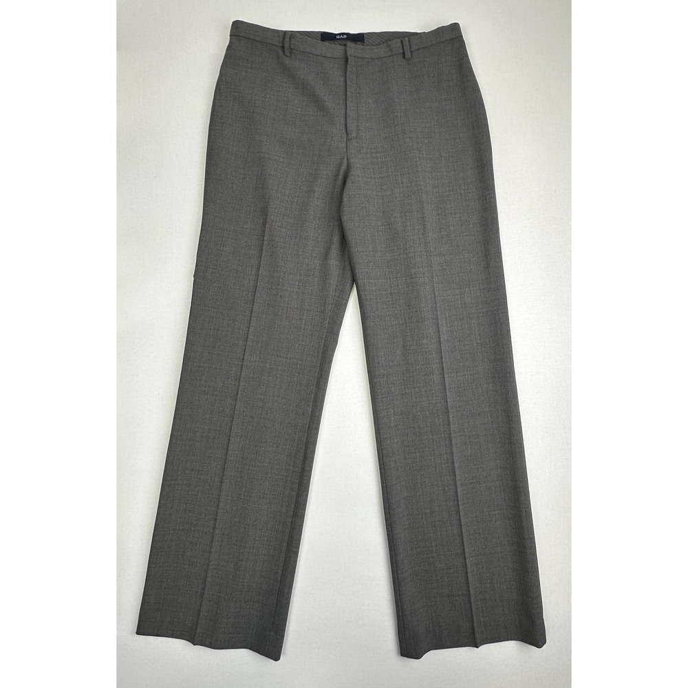 GAP Classic Fit Trouser Gray Wool Blend Stretch Women's size 12